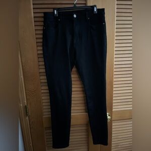 Kut from the Kloth high rise toothpick skinny black jeans size 14
